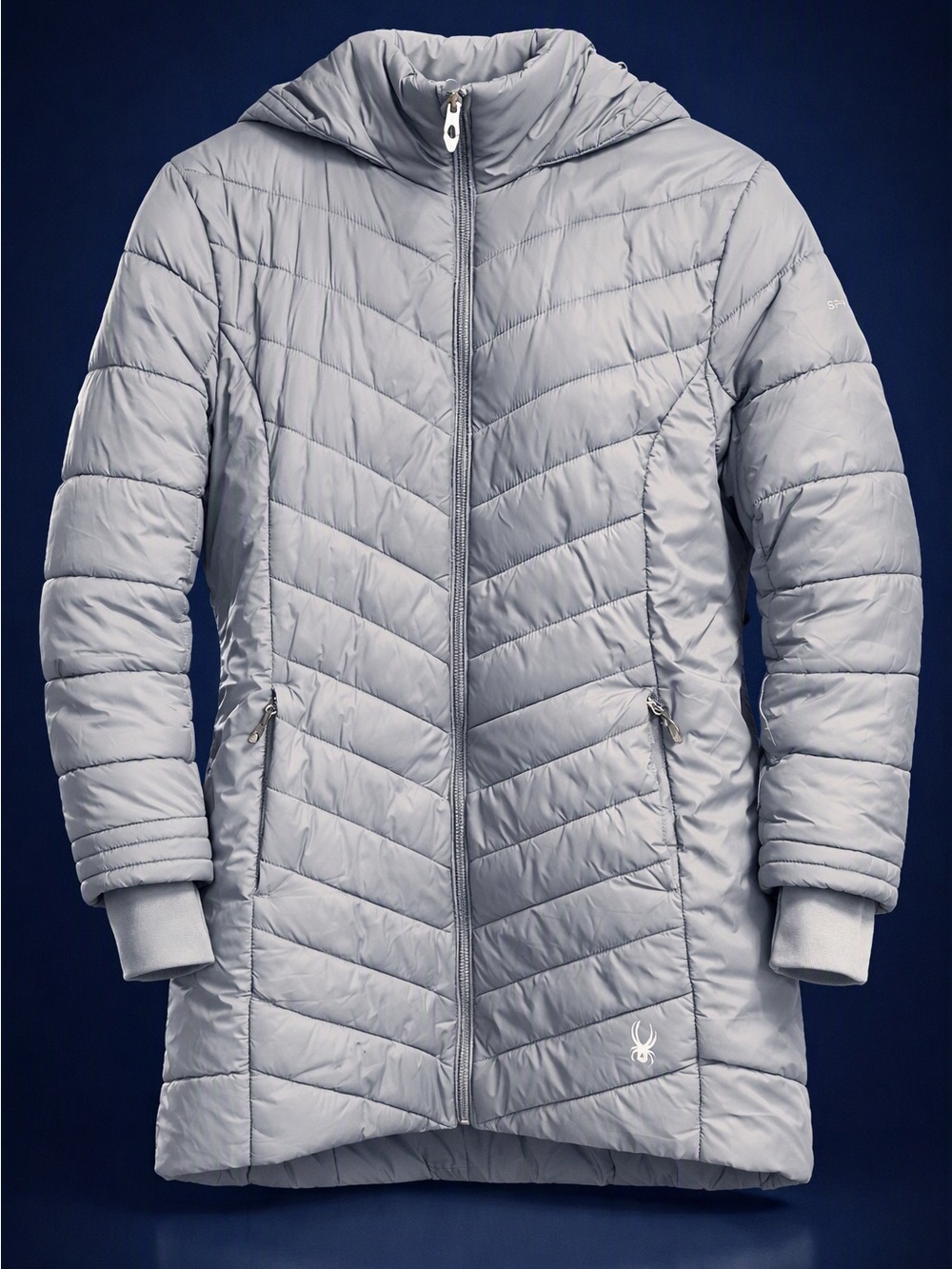 Spyder Women's Grey Quilted Puffer Jacket